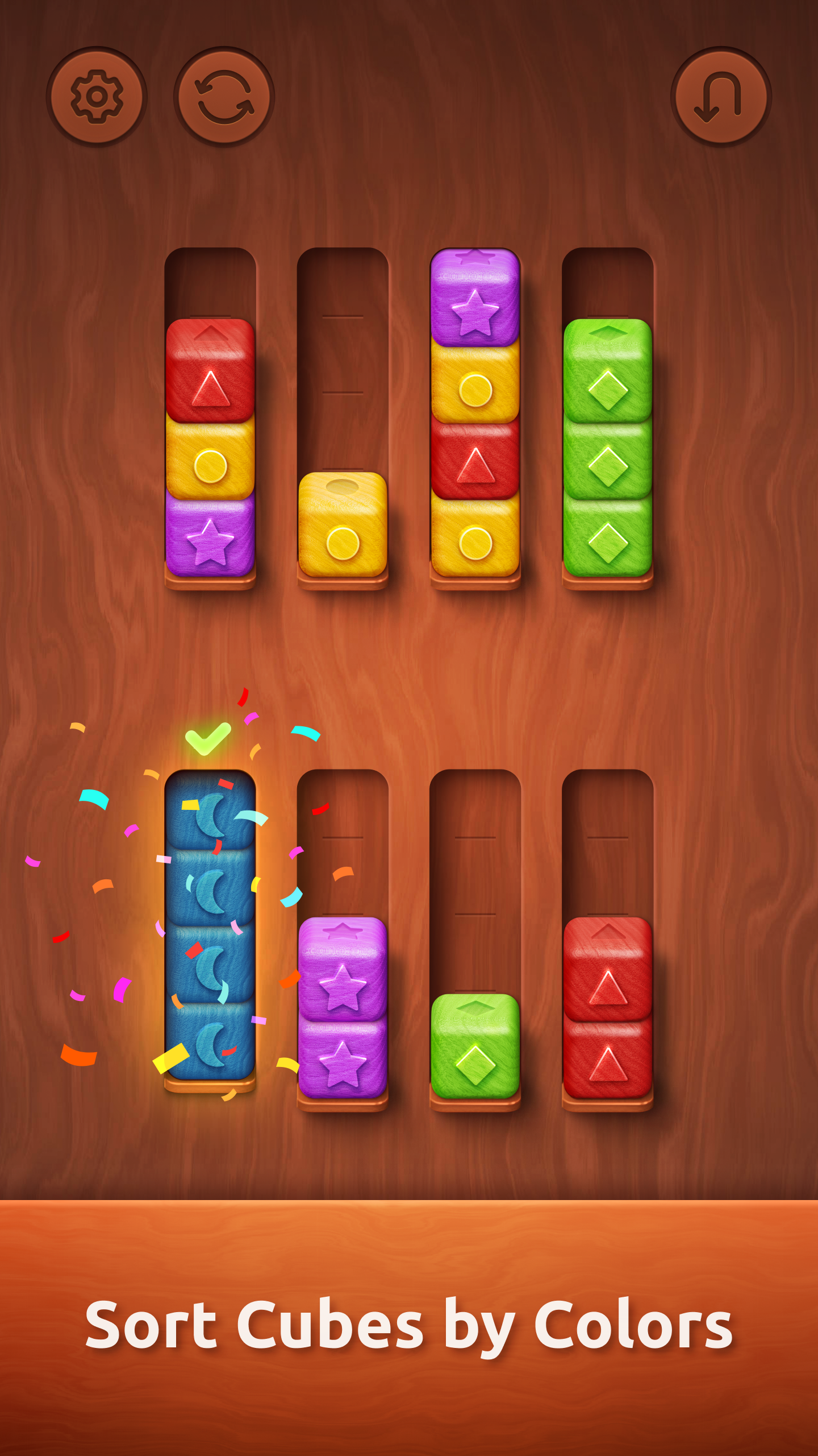 Colorwood Sort Puzzle Game APK screenshot