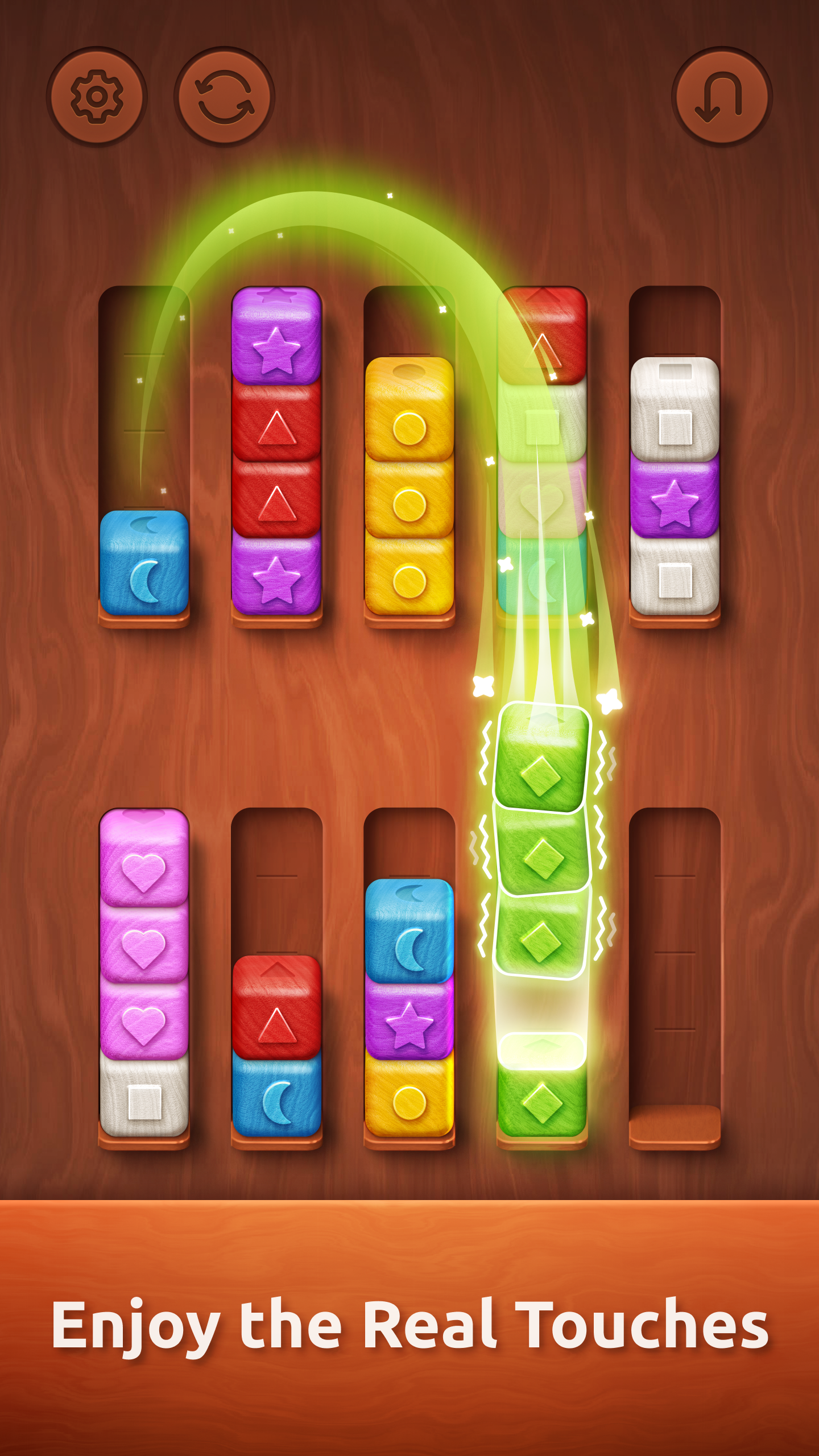 Colorwood Sort Puzzle Game APK screenshot