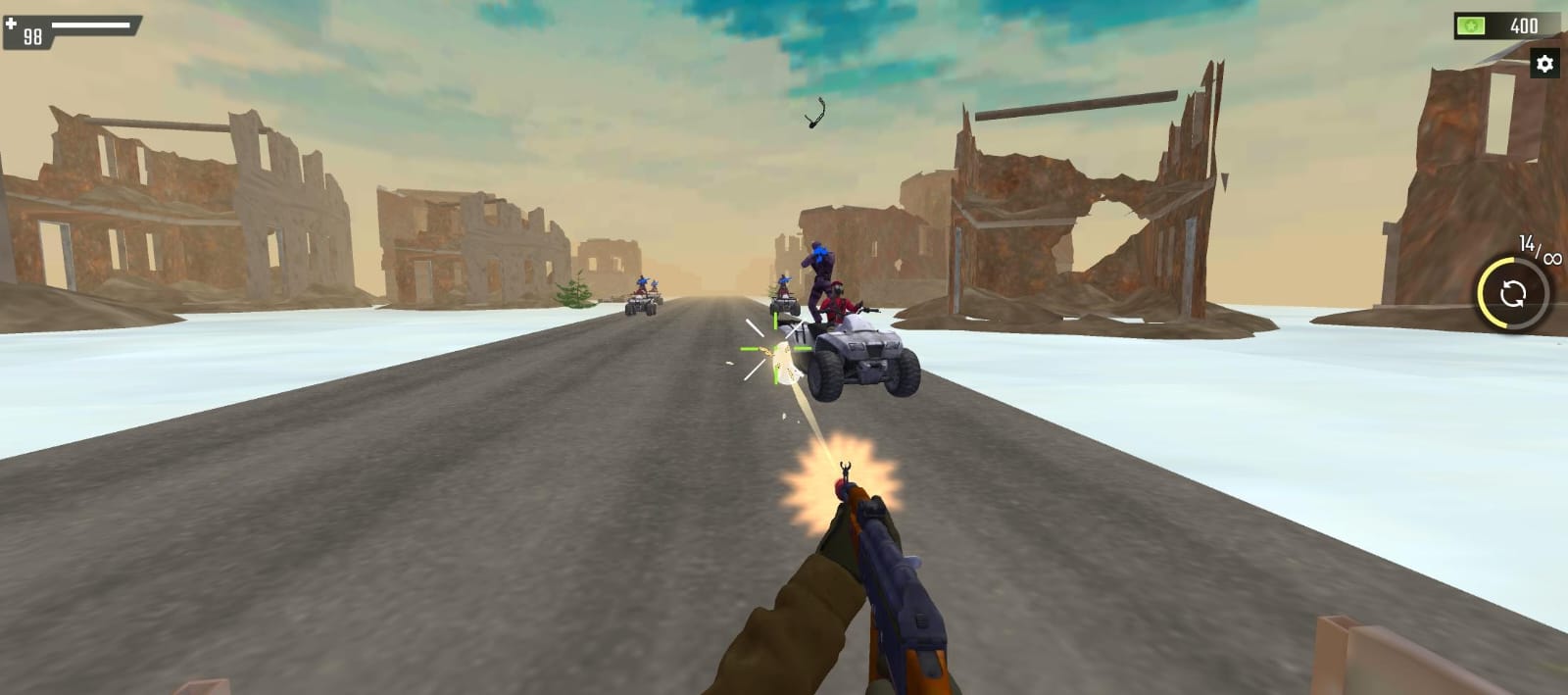 Deadshot - Road Chase Shooter APK screenshot