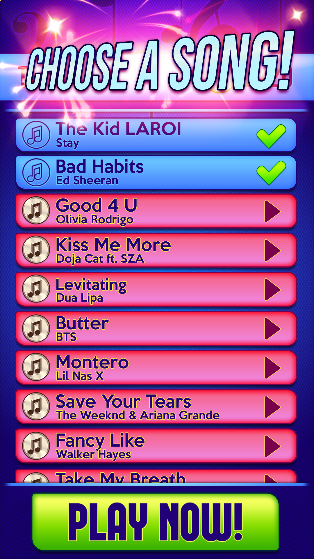 Don't Forget the Lyrics APK screenshot