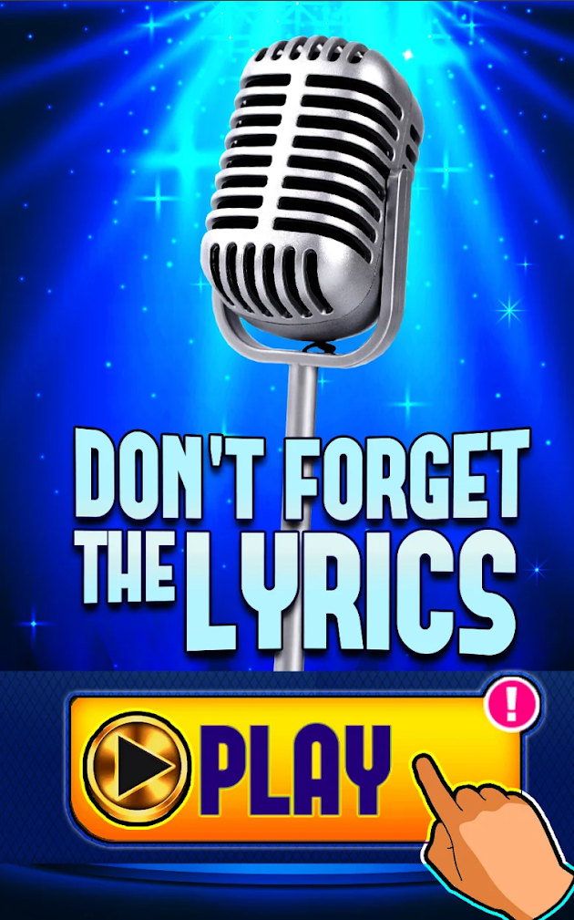 Don't Forget the Lyrics APK screenshot