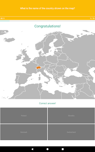 Europe Map Quiz - European Cou APK screenshot