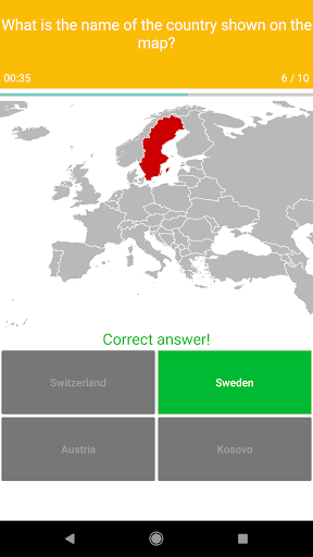 Europe Map Quiz - European Cou APK screenshot