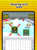 Flick battle sushi typing APK screenshot