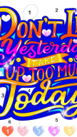 Graffiti Quote Color by number APK screenshot