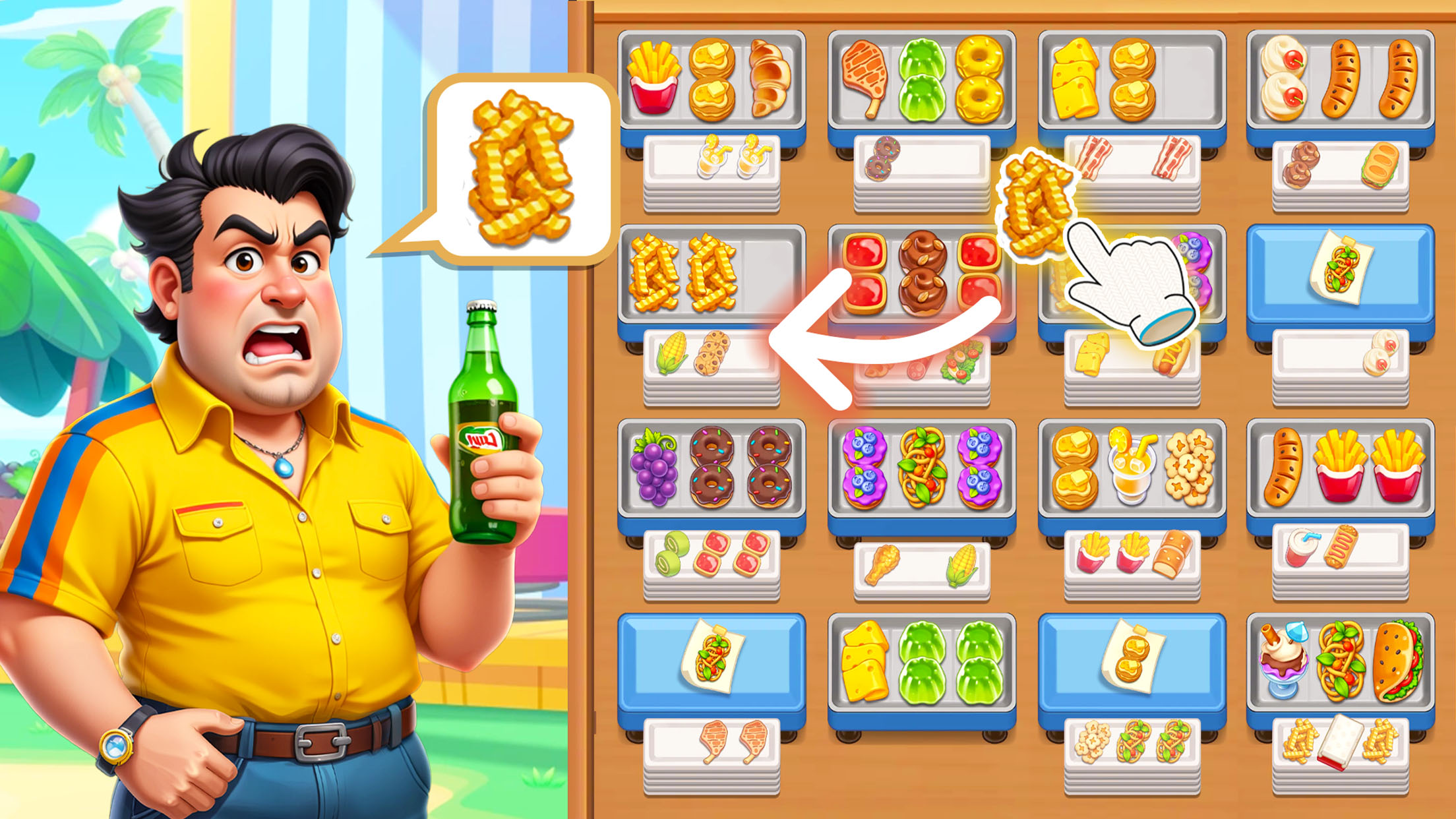 Grill Sort - Сортировка Еды APK screenshot