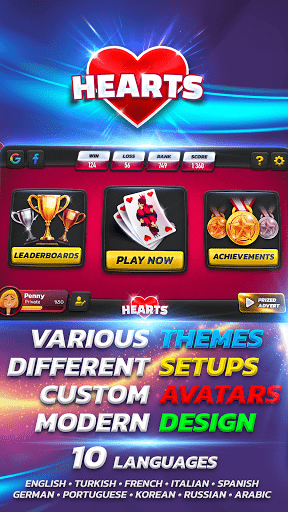 Hearts: Card Game APK screenshot
