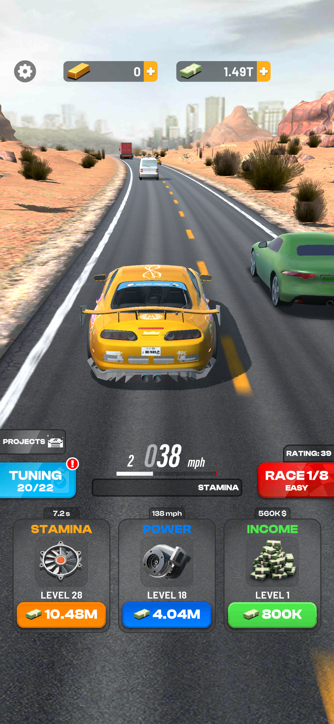 Highway Overtake - Car Racing APK screenshot