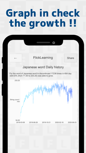 Japanese Flick Typing app APK screenshot