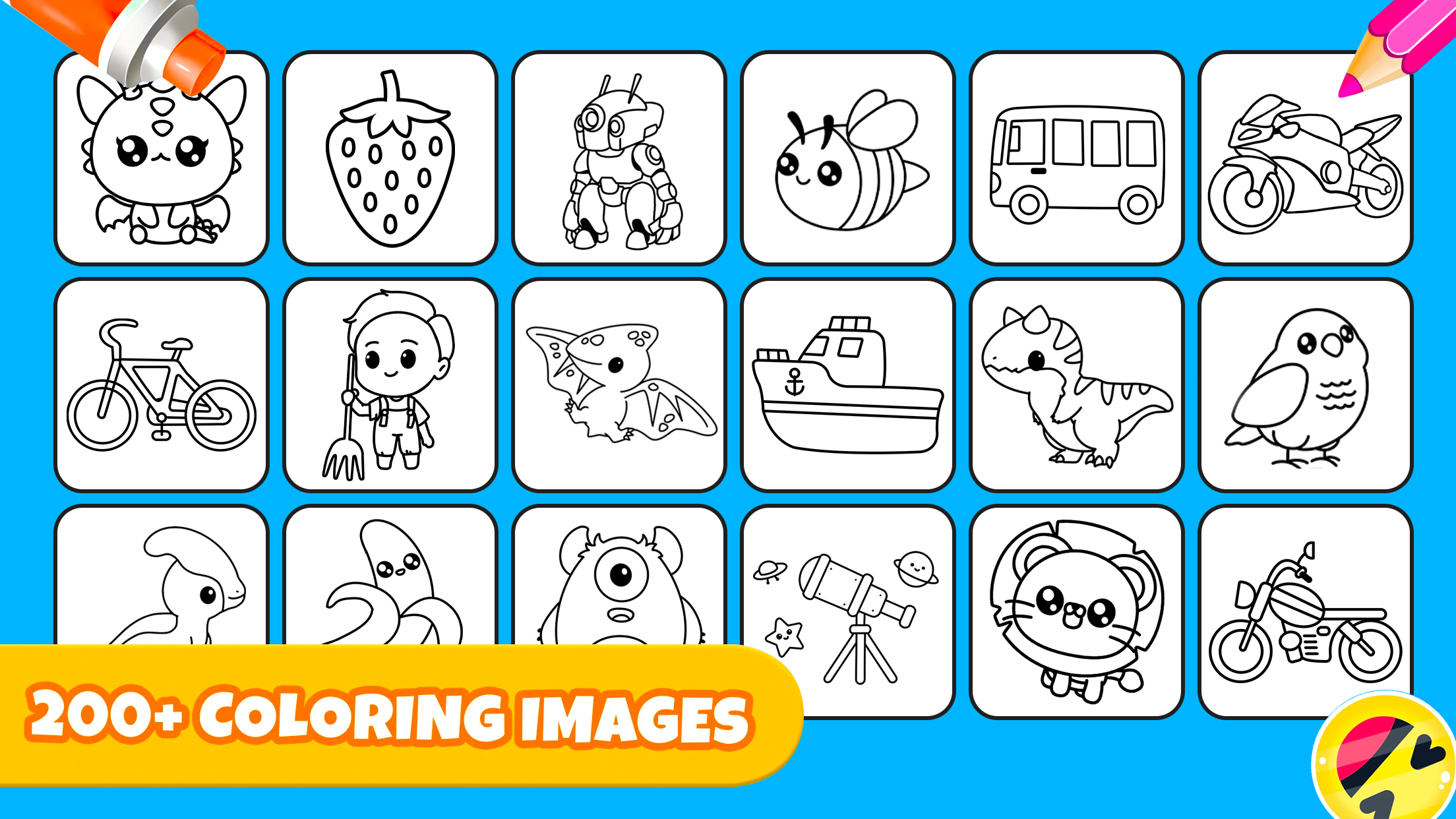 Kids Coloring Pages For Boys APK screenshot