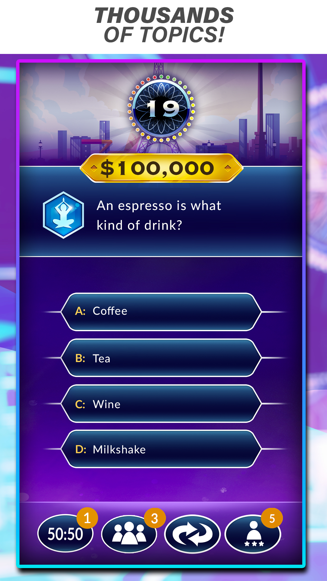 Official Millionaire Game APK screenshot