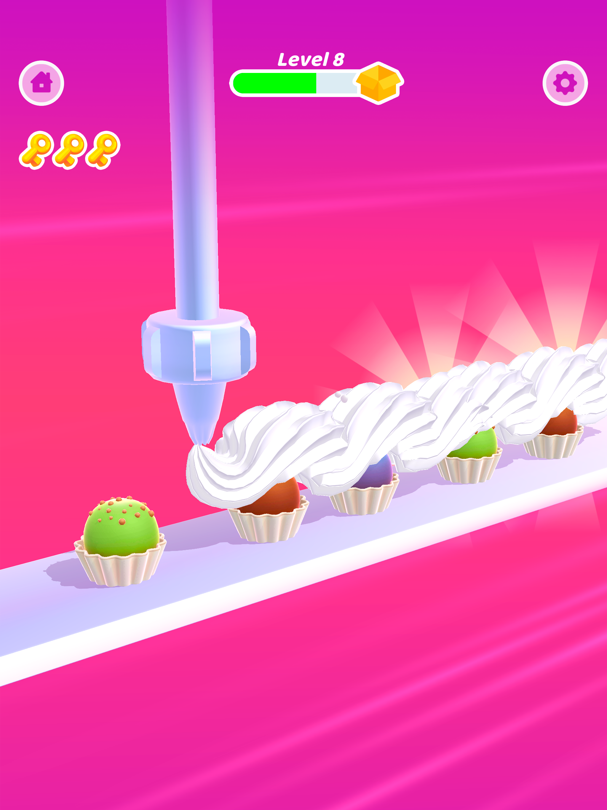 Perfect Cream: Cake Games APK screenshot