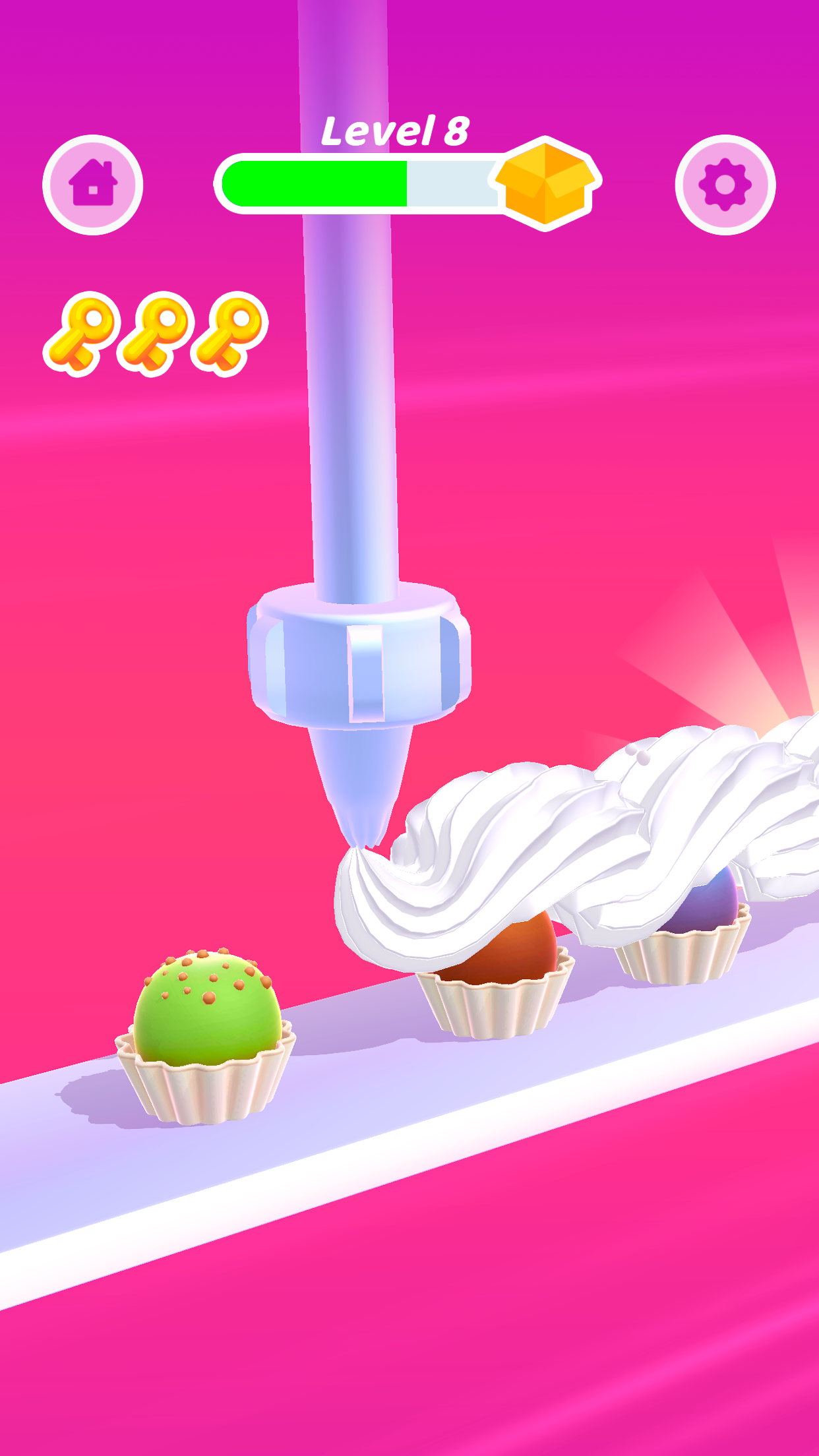 Perfect Cream: Cake Games APK screenshot