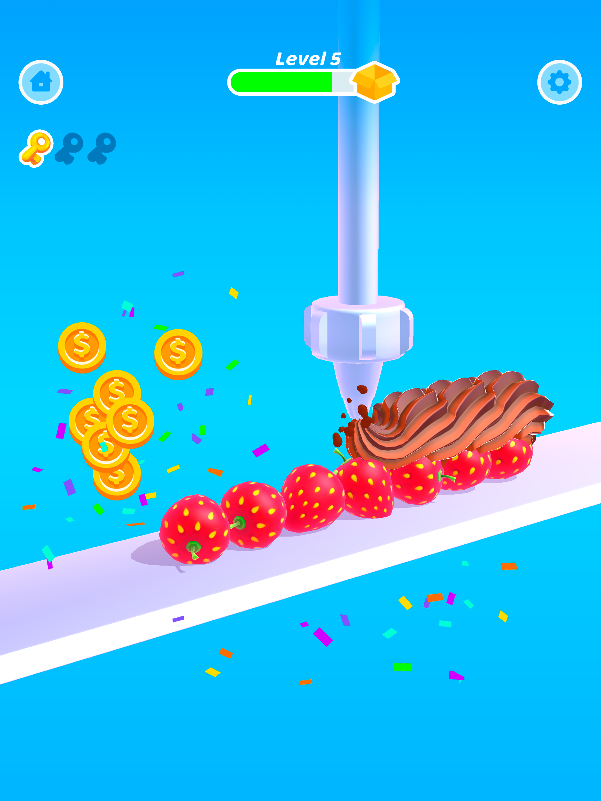 Perfect Cream: Cake Games APK screenshot
