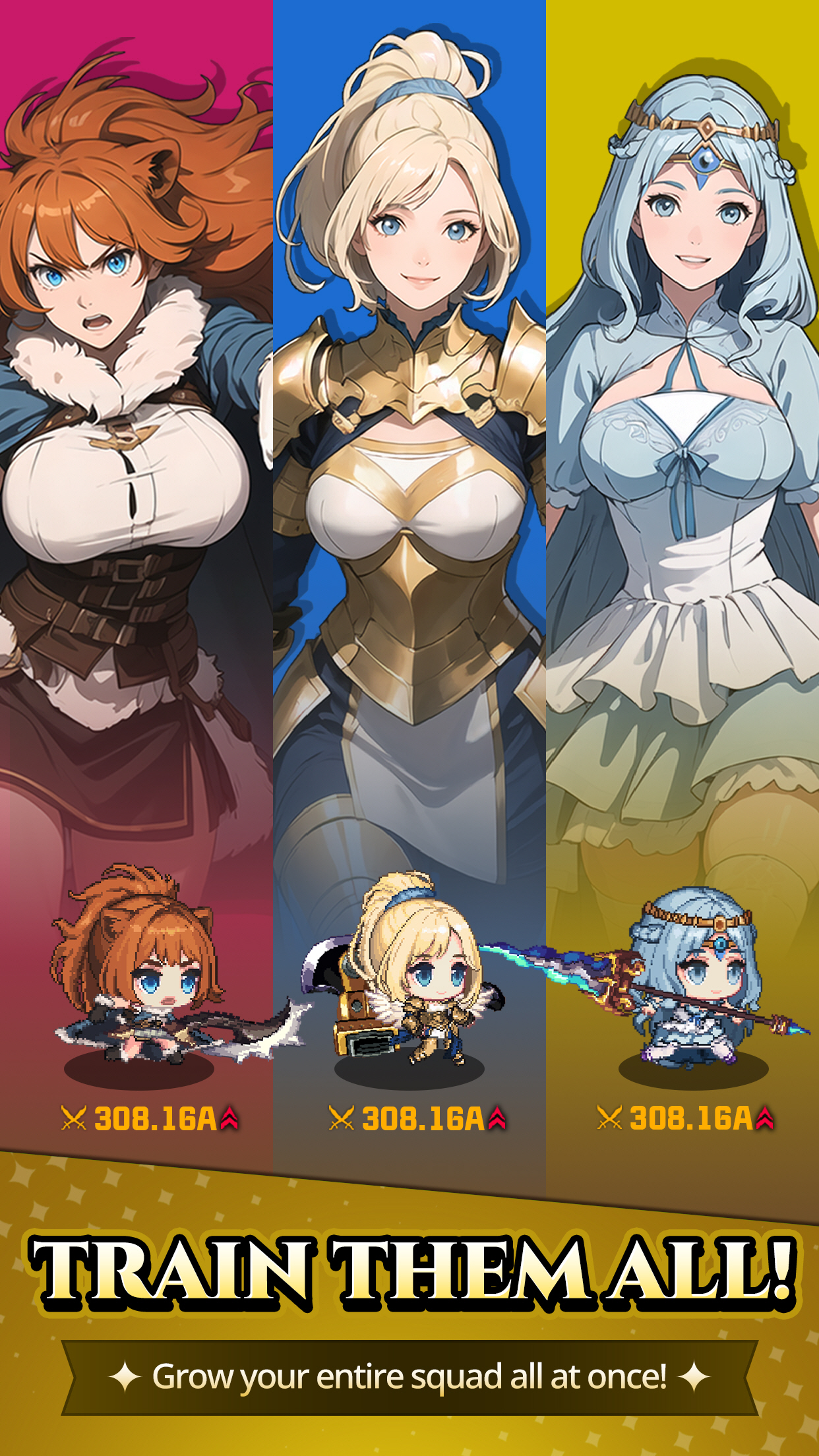 Pixel Knights : Idle RPG screenshot