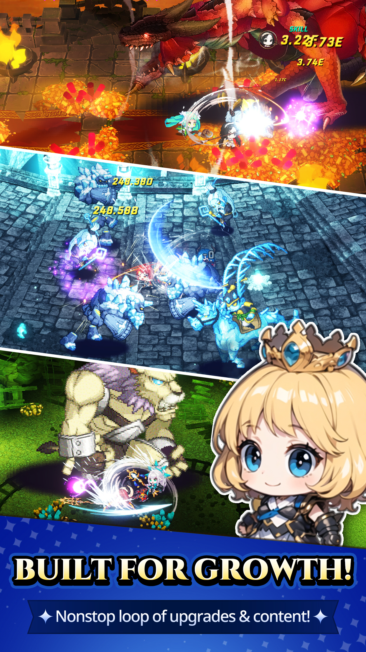 Pixel Knights : Idle RPG screenshot