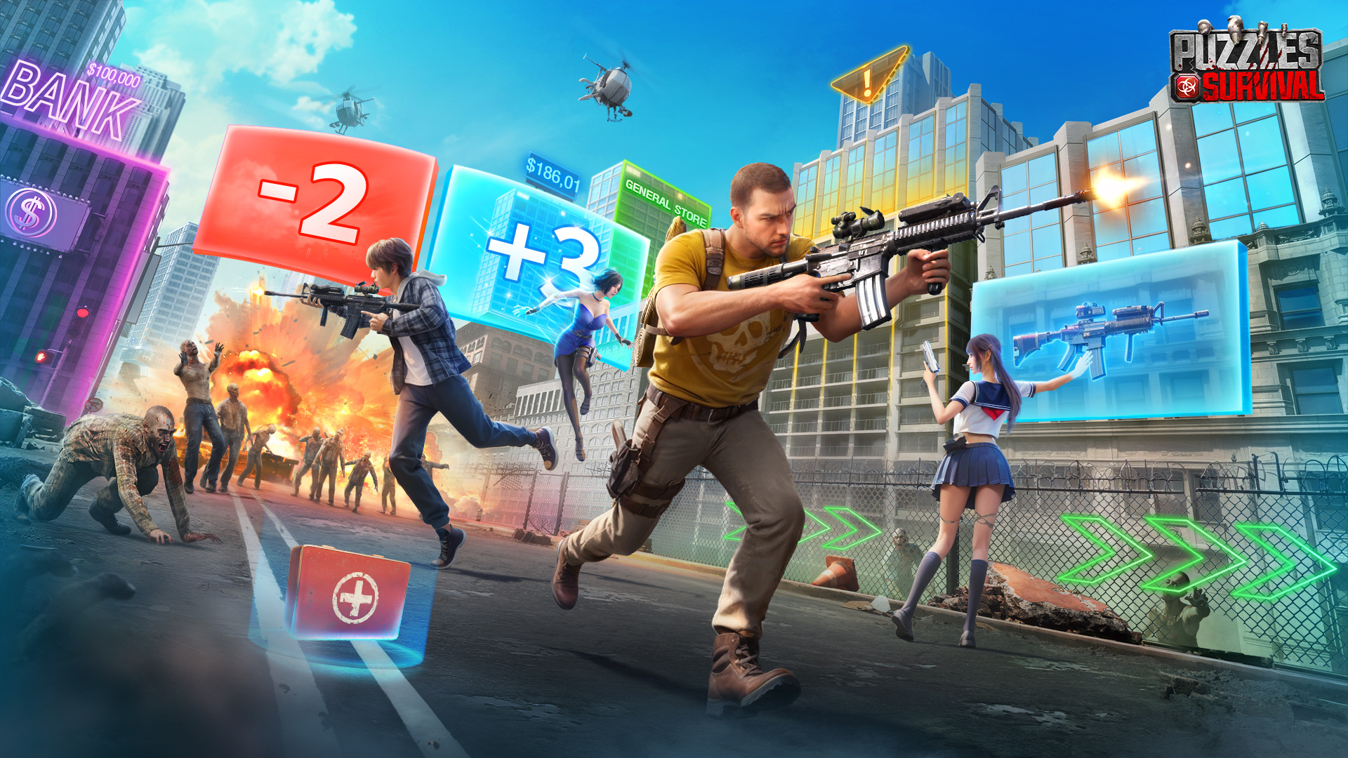 Puzzles & Survival APK screenshot