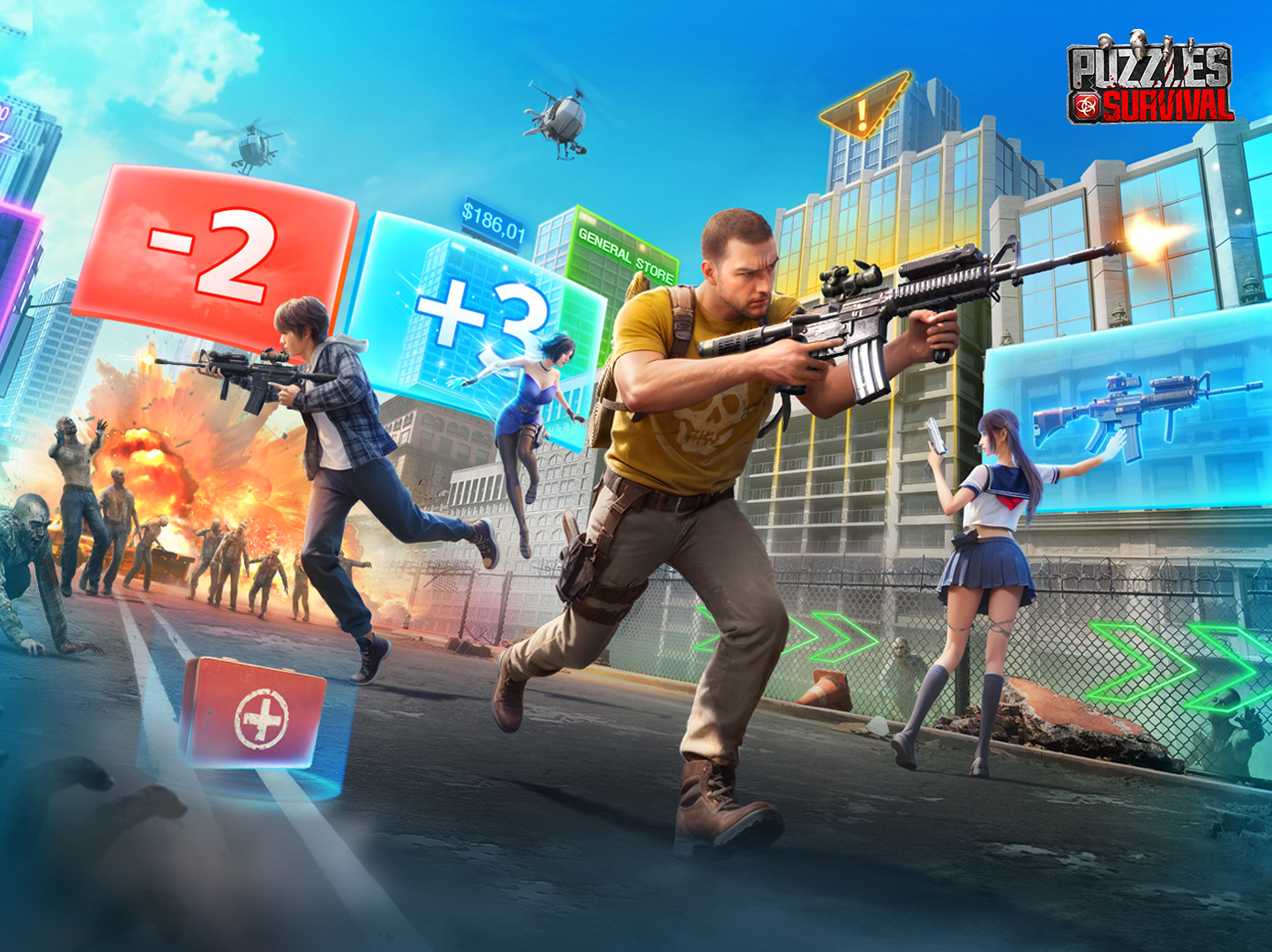 Puzzles & Survival APK screenshot