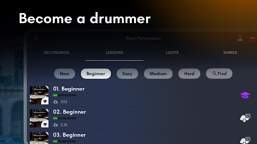 Real Percussion: drum set APK screenshot