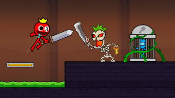 Red Stick Boy: Adventure Game APK screenshot
