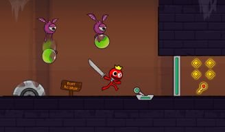 Red Stick Boy: Adventure Game APK screenshot