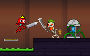 Red Stick Boy: Adventure Game APK screenshot