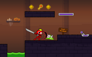 Red Stick Boy: Adventure Game APK screenshot