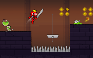 Red Stick Boy: Adventure Game APK screenshot