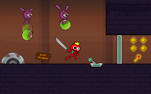 Red Stick Boy: Adventure Game APK screenshot