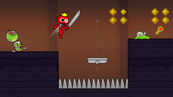 Red Stick Boy: Adventure Game APK screenshot