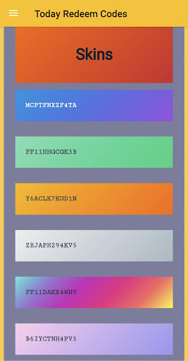 Redeem Codes APK screenshot