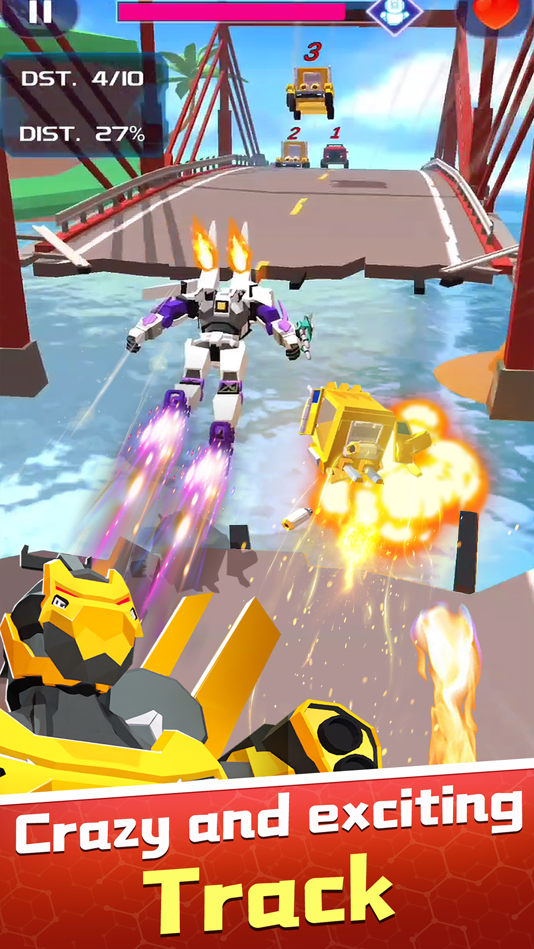 Smash Car: Robot Racing APK screenshot