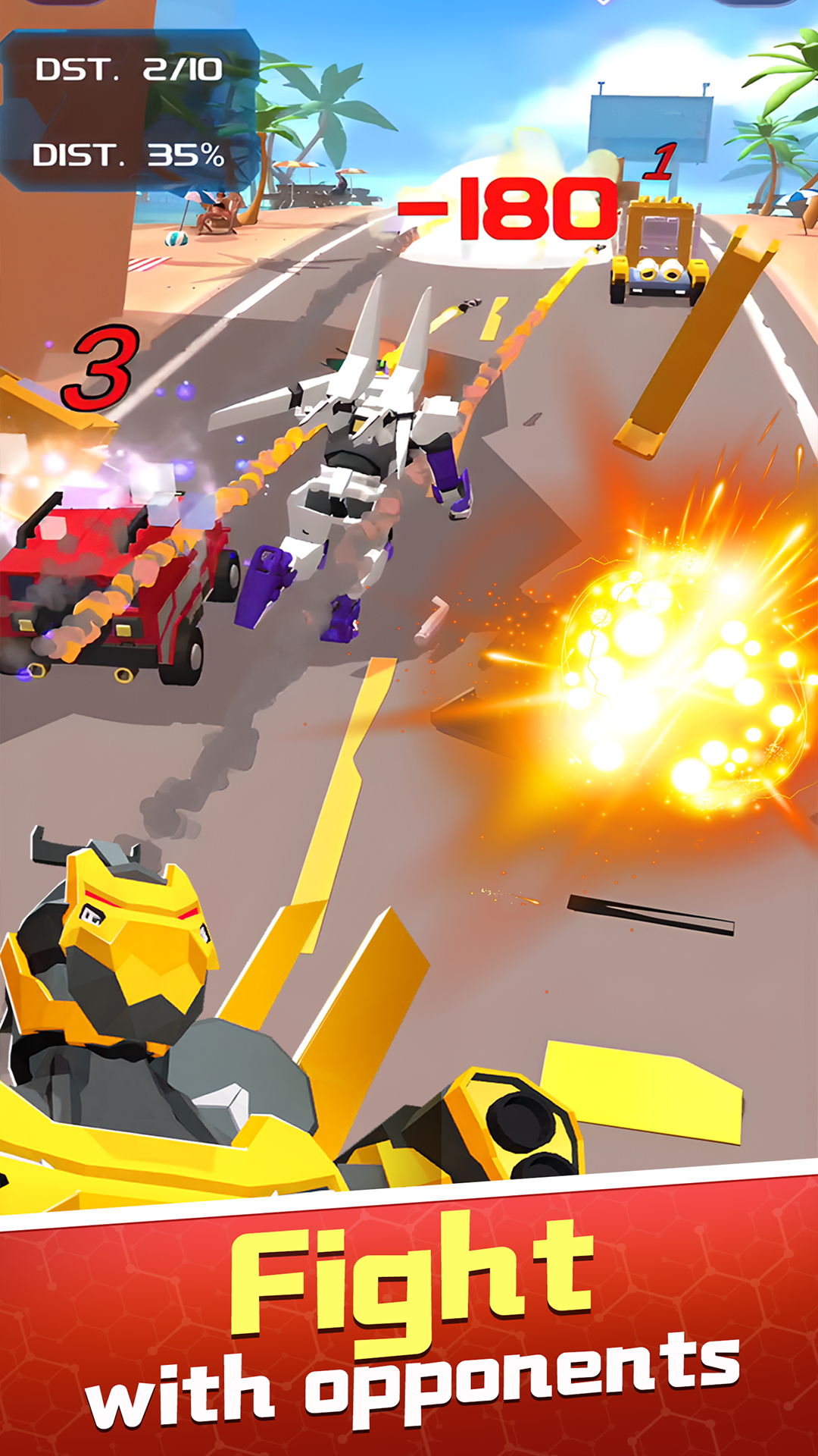 Smash Car: Robot Racing APK screenshot