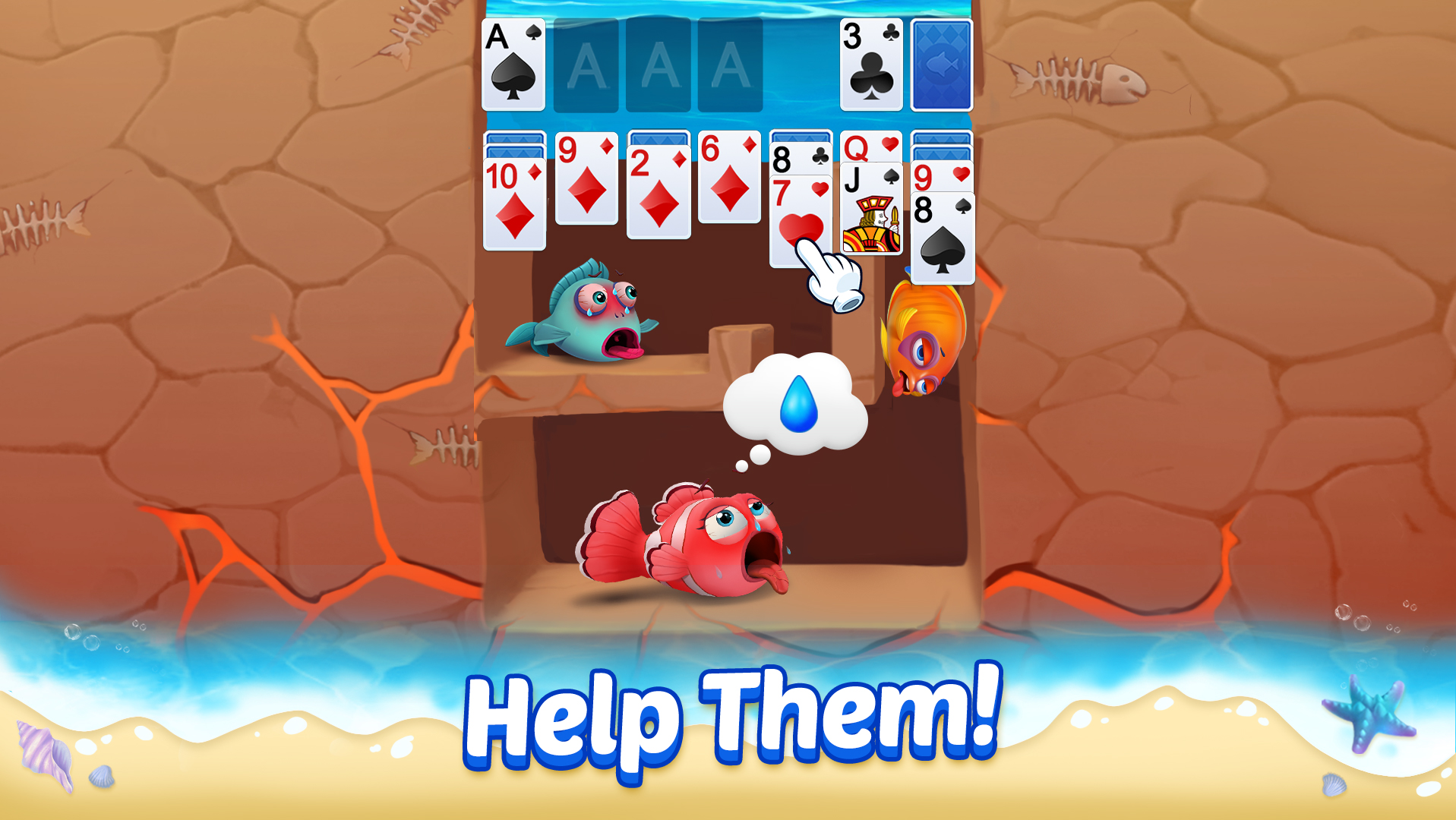 Solitaire 3D Fish APK screenshot