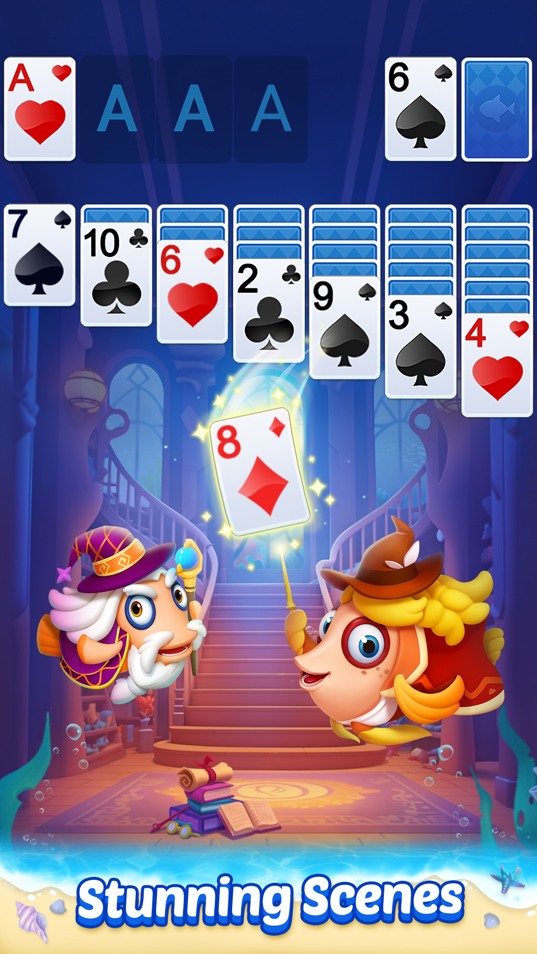Solitaire 3D Fish APK screenshot
