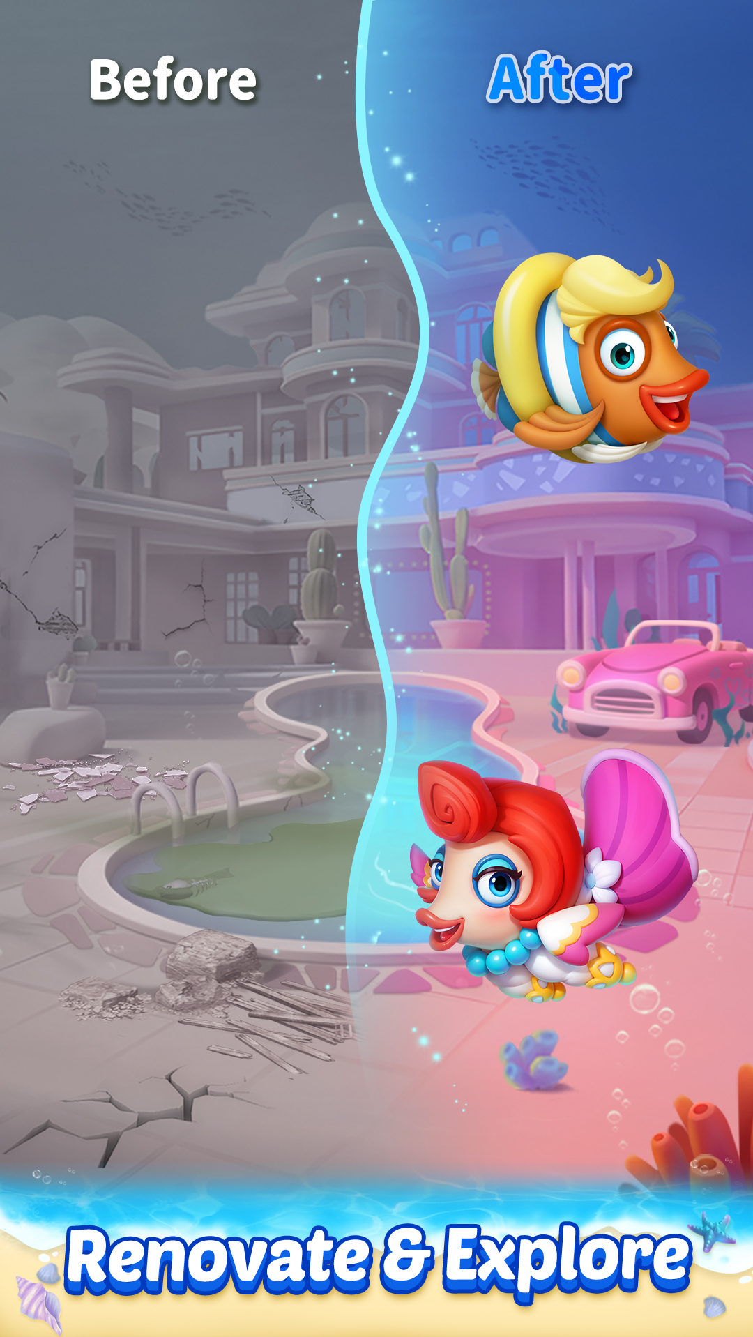 Solitaire 3D Fish APK screenshot