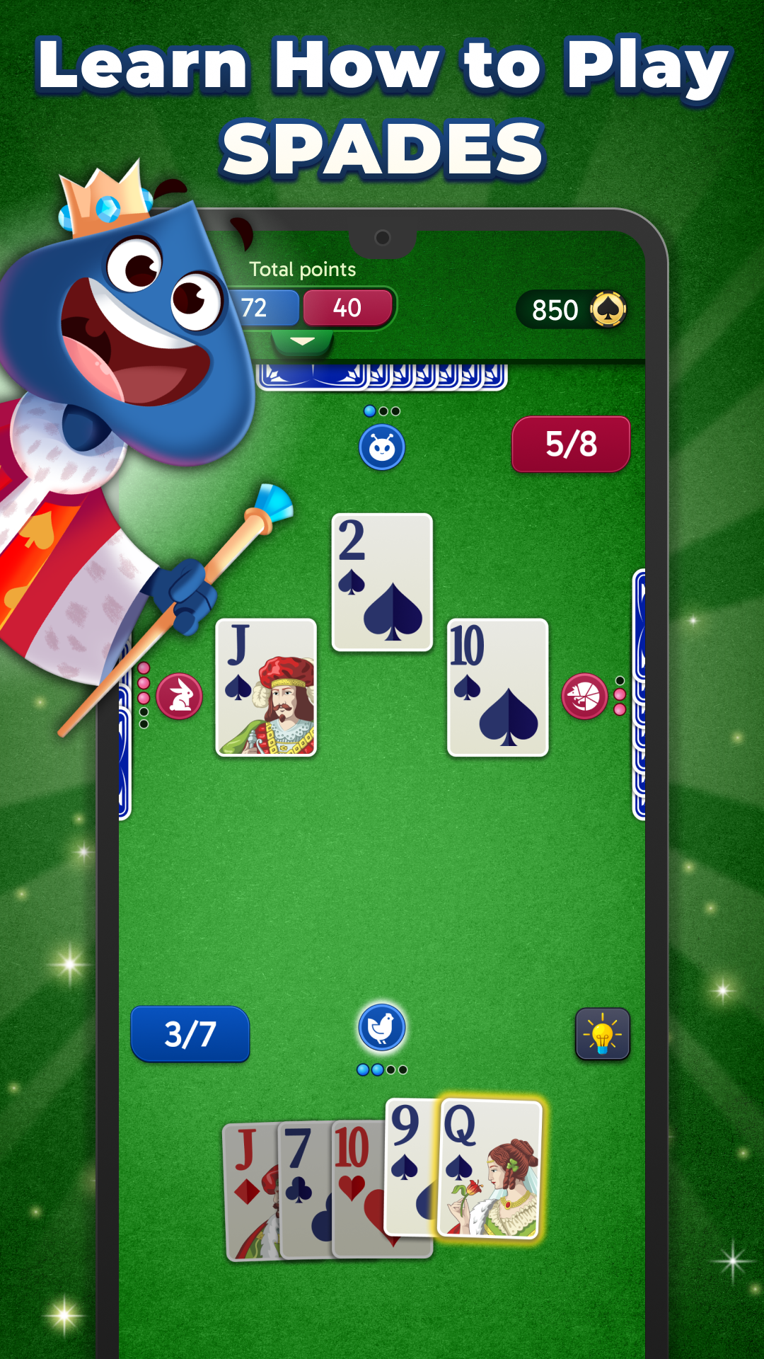 Spades Stars - Card Game APK screenshot
