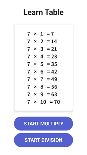 Times Tables - Multiplication APK screenshot