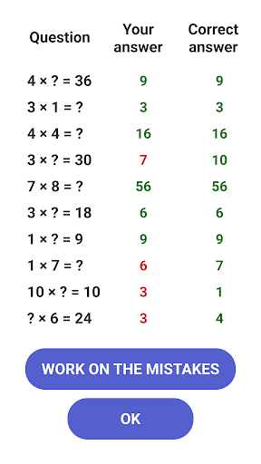 Times Tables - Multiplication APK screenshot