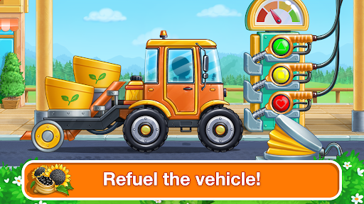 Tractor, car: kids farm games APK screenshot