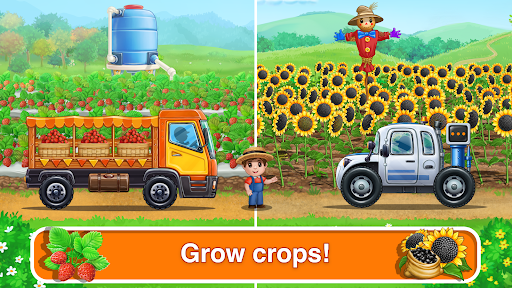 Tractor, car: kids farm games APK screenshot