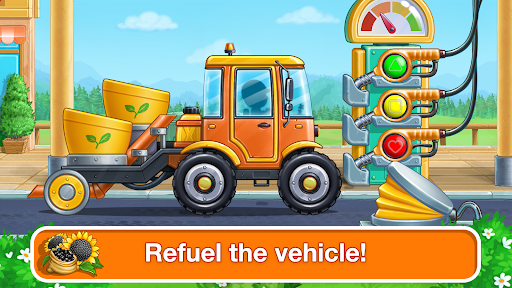 Tractor, car: kids farm games APK screenshot