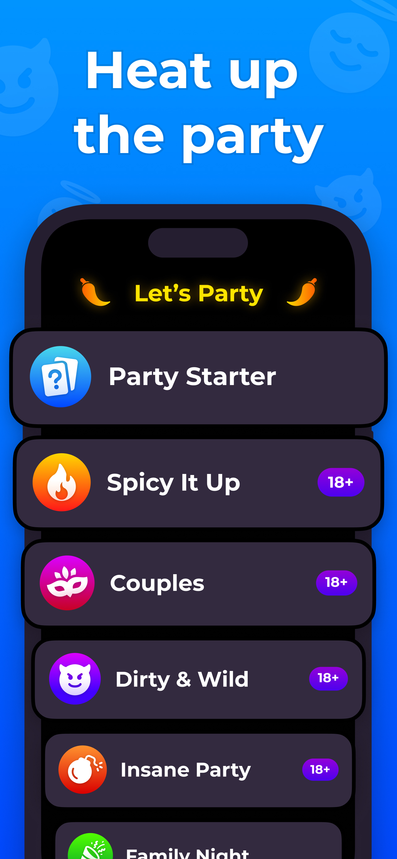 Truth or Dare - Dirty & Spicy APK screenshot