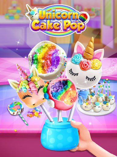 Unicorn Cake Pop Sweet Dessert APK screenshot