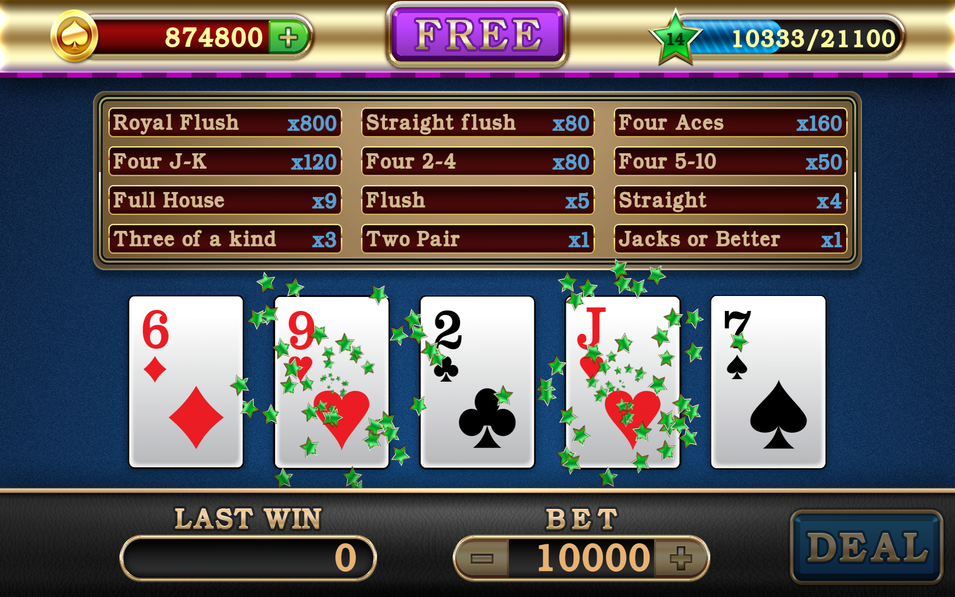 Video Poker screenshot