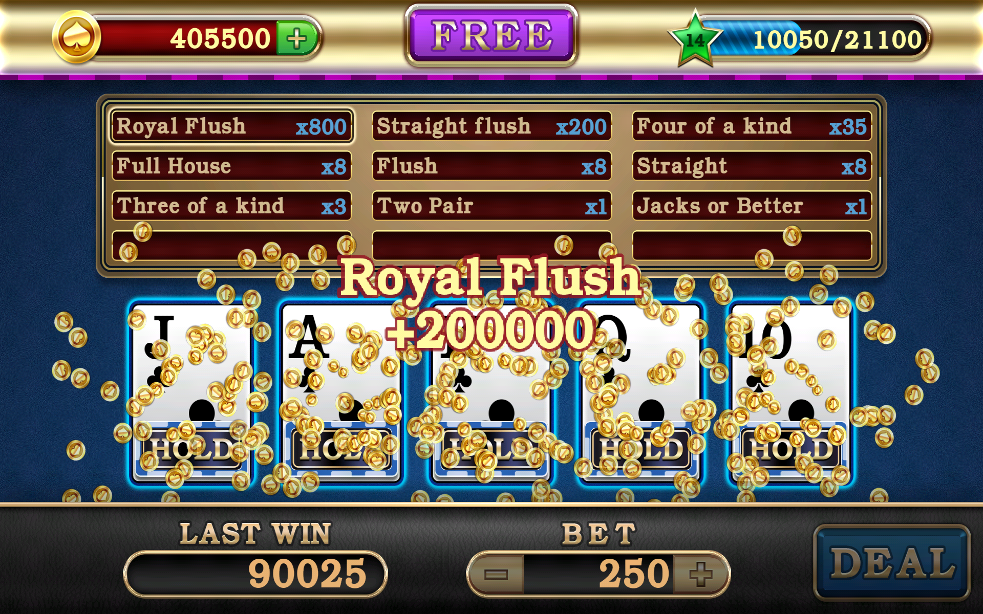 Video Poker screenshot
