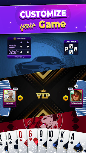 VIP Spades - Online Card Game APK screenshot