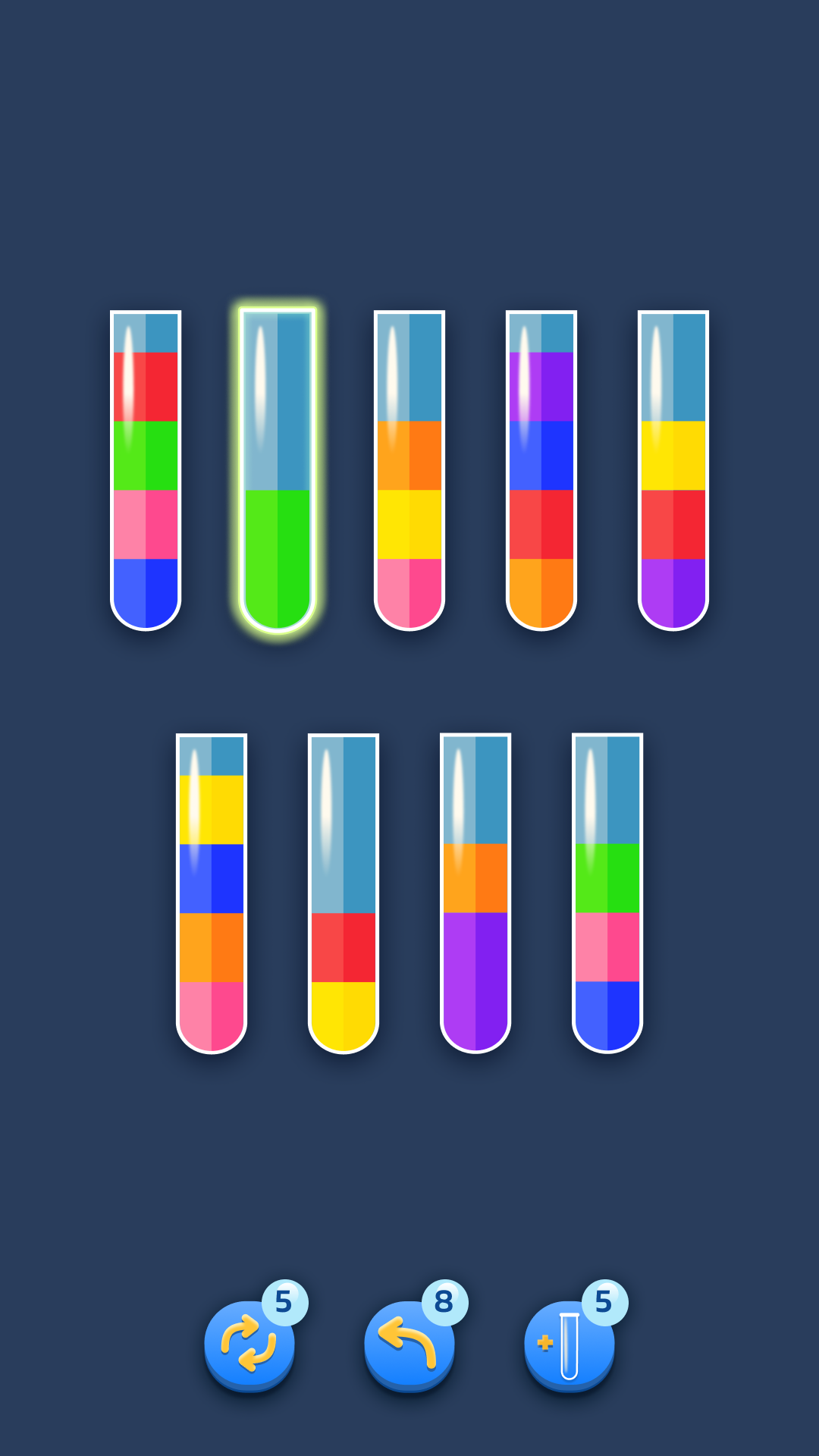 Water Sortpuz - Головоломка APK screenshot