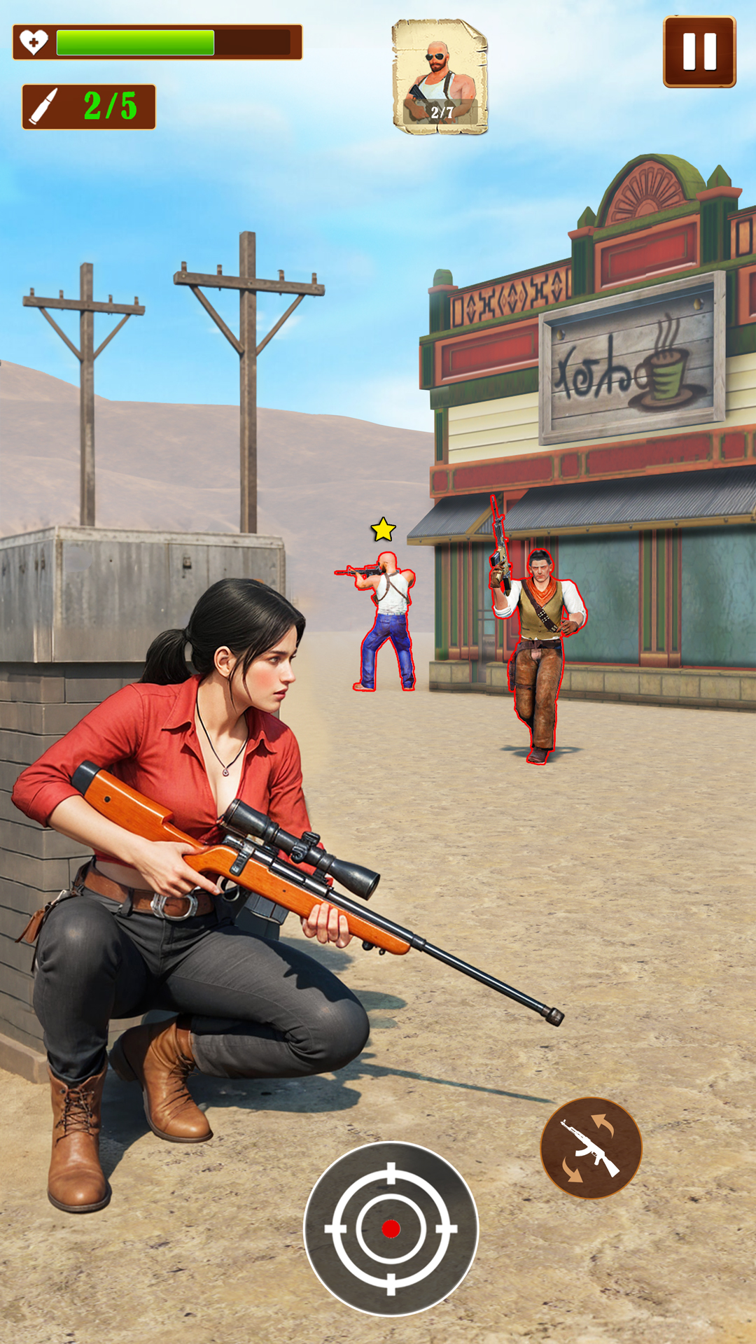 игра на выживание в вестерне APK screenshot