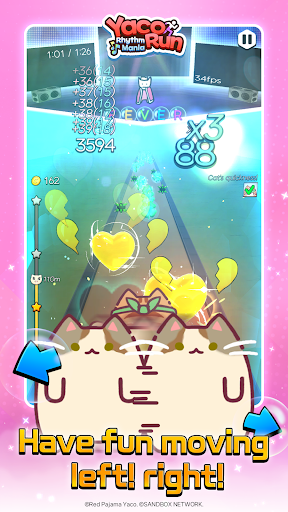 Yaco Run Rhythm - Cat SnackBar APK screenshot